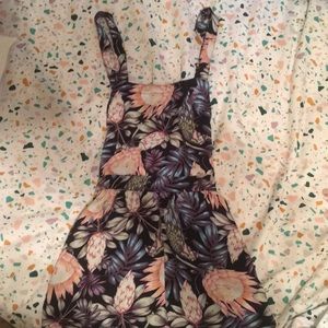 Floral romper/overall set